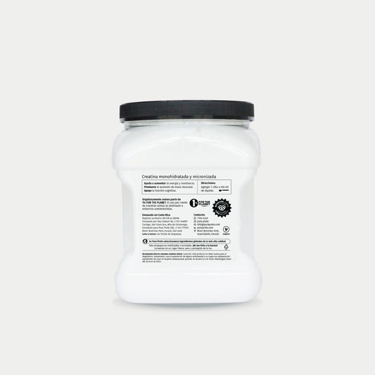 Creatina Limpia 454 g, vista trasera