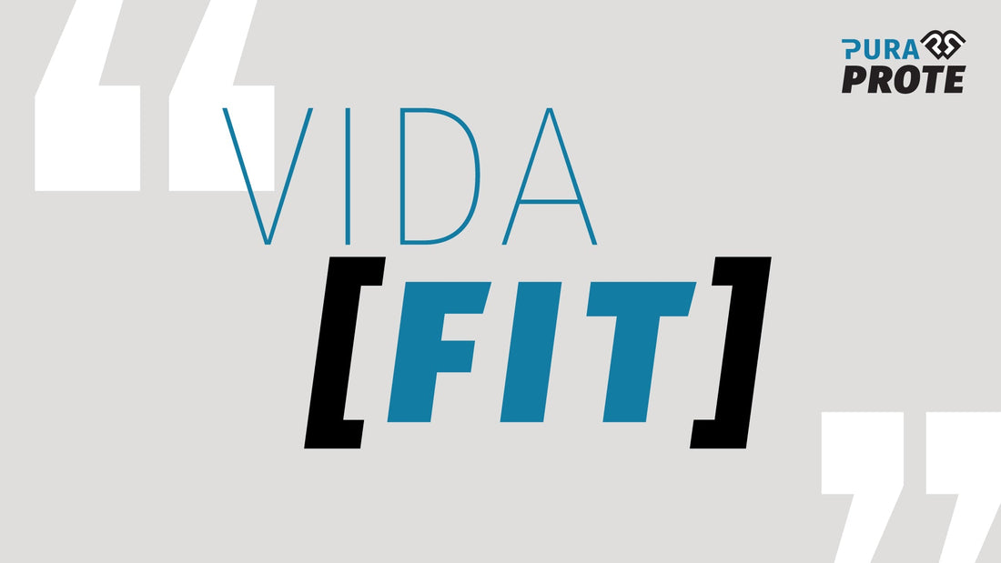 Gráfico tipográfico con el texto 'Vida [FIT]' entre comillas grandes