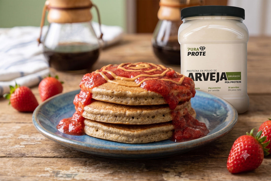 Panqueques Ketoque, receta con proteína de arveja Pura Prote