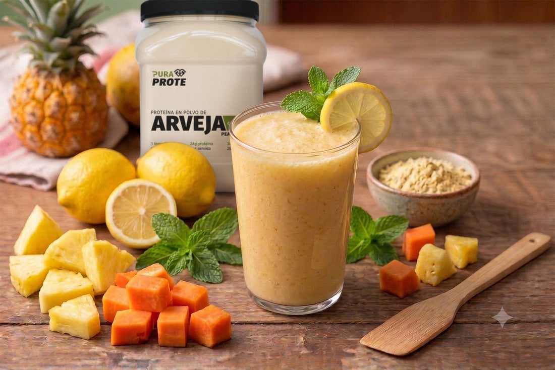 Arveja Tropical, receta con proteína de arveja Pura Prote