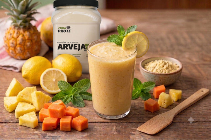Arveja Tropical, receta con proteína de arveja Pura Prote