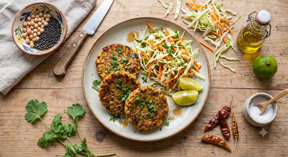 Tortas Veggie, receta con proteína de arveja Pura Prote