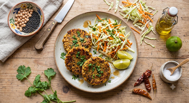 Tortas Veggie, receta con proteína de arveja Pura Prote