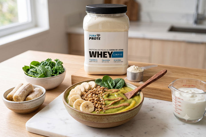 Banano Bowl, receta con proteína whey/ISO Pura Prote