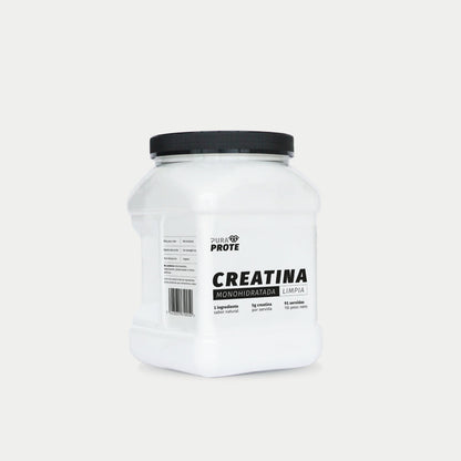 imagen con perspectiva esquinera del tarro de la creatina limpia 91 porciones