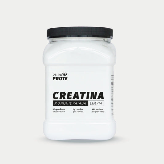 imagen frontal del tarro de la creatina limpia 181 porciones