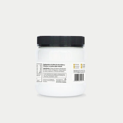 imagen del dorso de la etiqueta de los electrolitos con los ingredientes