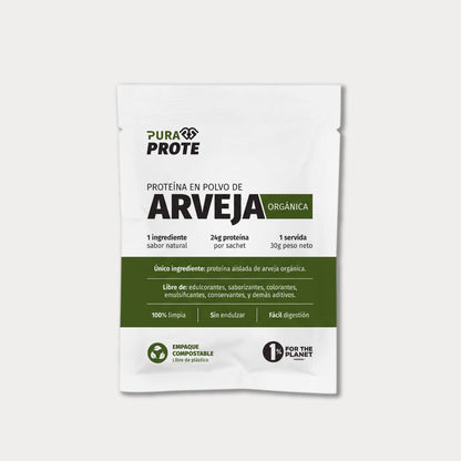 Sachet de proteína de arveja de una porción (30 g)