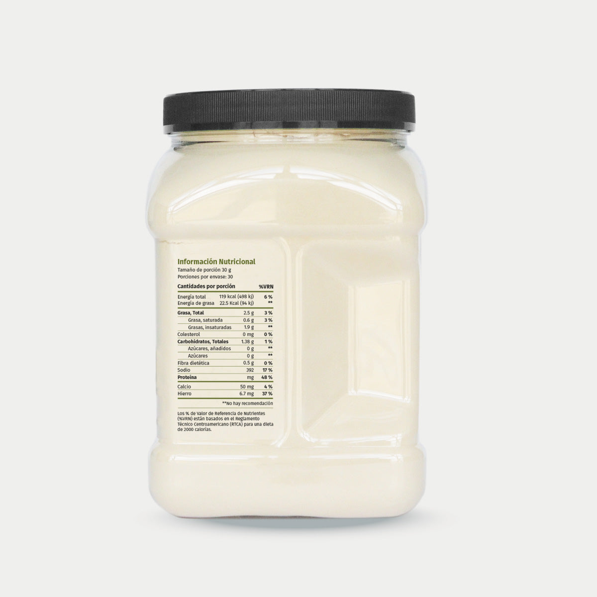 Proteína de Arveja Orgánica 907 g, vista lateral derecha