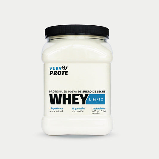 Proteína Whey Limpio 680 g, vista frontal