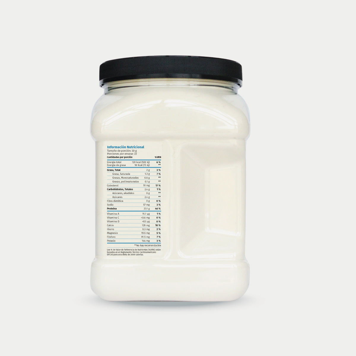 Proteína Whey Limpio 680 g, vista lateral derecha