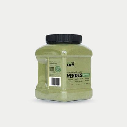 Verdes Orgánicos 300 g, vista frontal lateral
