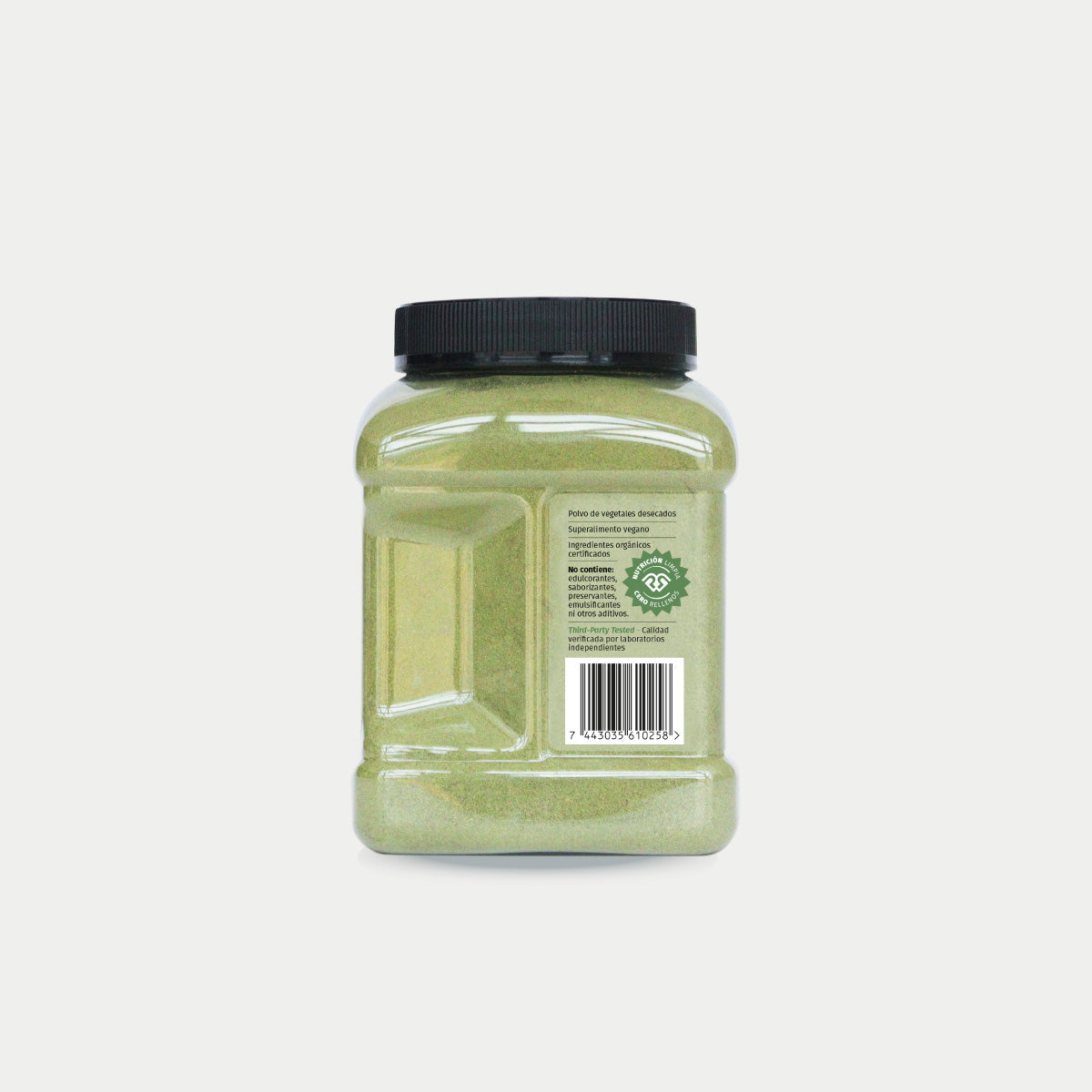Verdes Orgánicos 300 g, vista lateral izquierda
