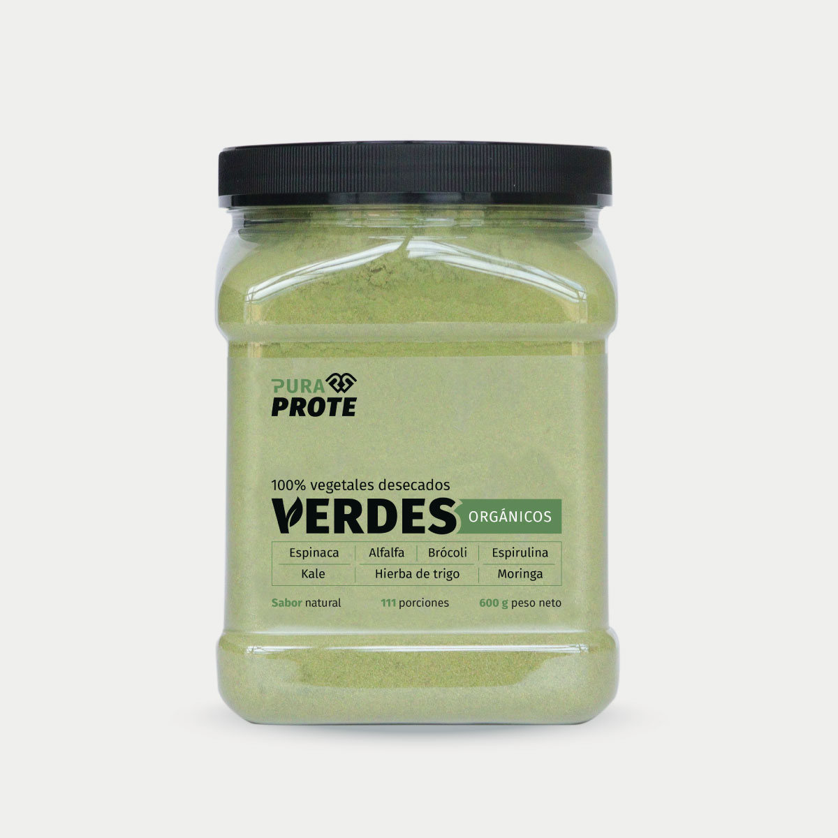 Verdes Orgánicos 600 g, vista frontal