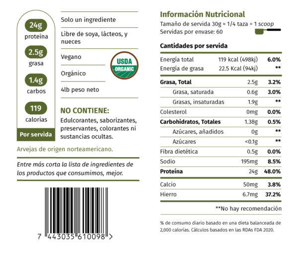 prote de arveja pura prote