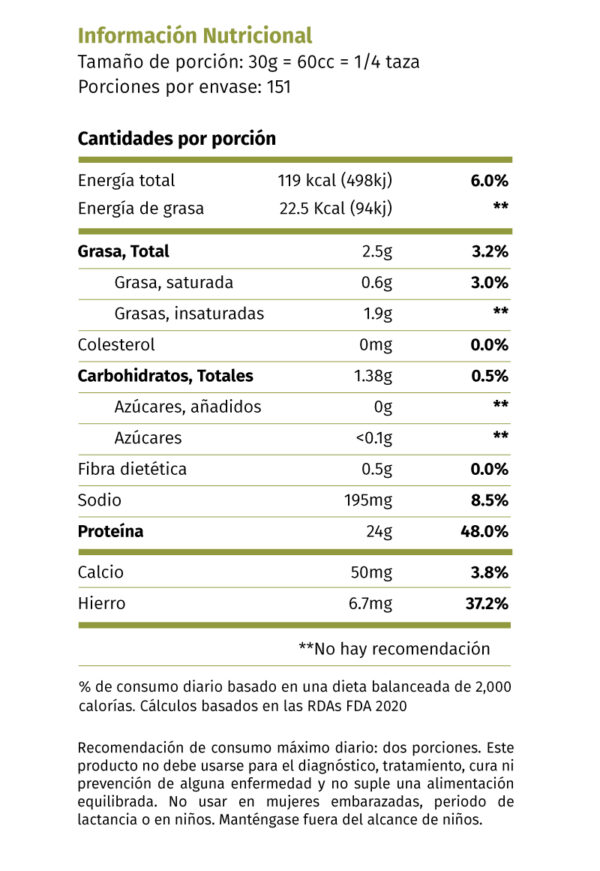 info nutricional pura prote