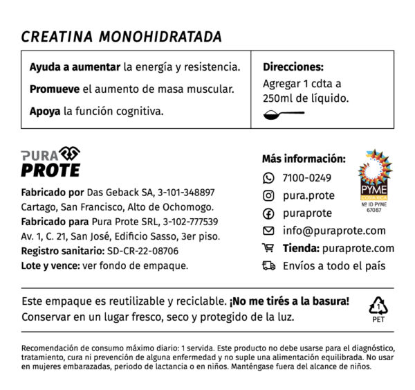 creatina pura prote