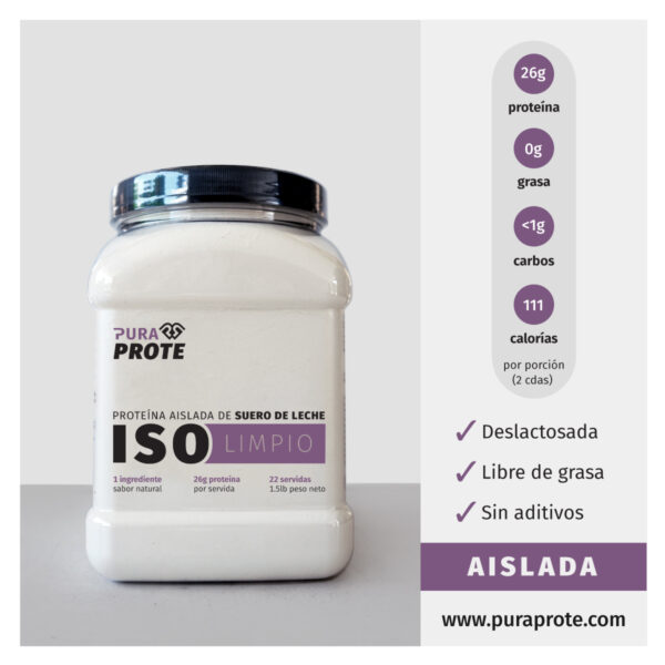Pura Prote Whey ISO Limpio